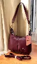 Trending leather sling bag shoulder crossbody bag with datachable strap